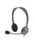 PC-Headset 3.5 mm Klinke Stereo, schnurgebunden Logitech H111 On Ear Grau