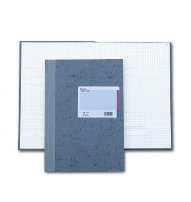 Geschäftsbuch 86-14222 grau A4 kariert 80g 96 Blatt 192 Seiten paginiert