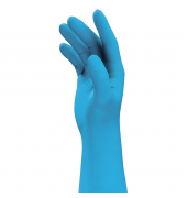 Einweghandschuhe u-fit, Nitril, lebensmittelecht, blau, Gr&ouml;&szlig;e XL,