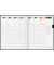 Buchkalender 1076160905, Manager Wt 7 weektimer, schwarz, 1 Woche / 2 Seiten, 21x26cm, 2025