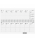 Schreibtischquerkalender 5072321305, 1 Woche / 2 Seiten, 29,7x10,5cm, 2025