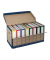 Archivcontainer 2708, A4, braun/blau, Wellpappe