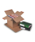 Ordnerversandkarton Ordnerversandbox 9309 braun, für 3-4 Ordner 80mm, innen 325x295x325mm, Wellpappe