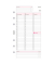 Kalendereinlage 50545, Wochenplan, 1 Woche / 2 Seiten in Spalten, 96x172mm (Midi), 2025