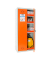 Umweltschrank SIMONLOCKER 8425437143243 lichtgrau, orange 80,0 x 40,0 x 180,0 cm, zerlegt