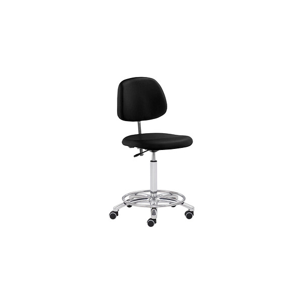 Mayer Arbeitsdrehstuhl , schwarz / chrom, bis 120kg, ohne Kopfstütze 4032376551080 Mayer