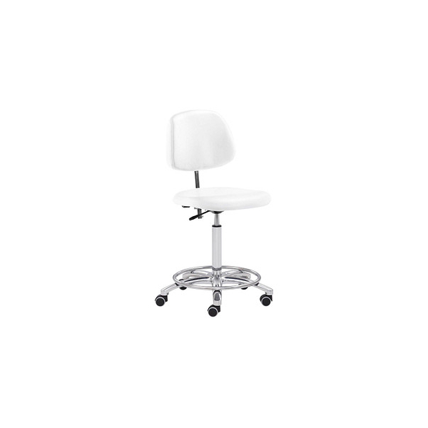 Mayer Arbeitsdrehstuhl , weiß / chrom, bis 120kg, ohne Kopfstütze 4032376551097 Mayer