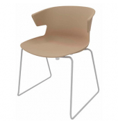 Besucherstuhl COVE OCOVEV022P9G beige Kunststoff