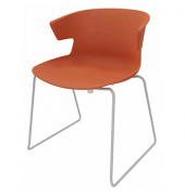 Besucherstuhl COVE OCOVEV027PTN orange Kunststoff