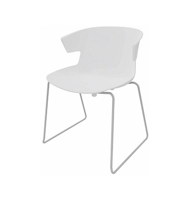 Besucherstuhl COVE OCOVEV0216IO weiß Kunststoff