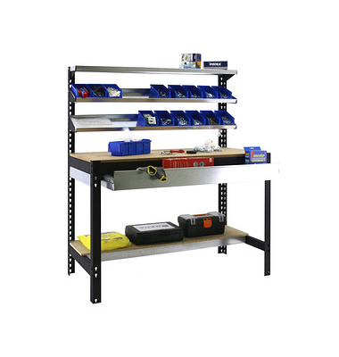 Werkbank SIMONWORK BT1 BOX anthrazit 1 Schublade 91,0 x 61,0 x 144,5 cm