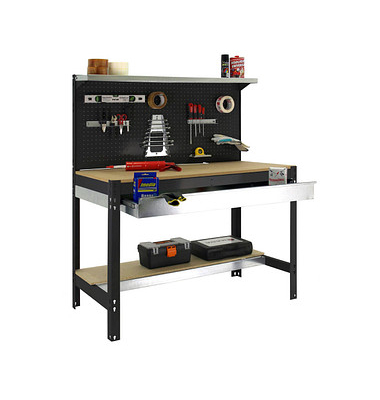 Werkbank SIMONWORK BT3 BOX anthrazit 1 Schublade 121,0 x 61,0 x 144,5 cm Werkbank SIMONWORK BT3 BOX anthrazit 1 Schublade 121,0 x 61,0 x 144,5 cm