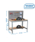 Werkbank SIMONWORK BT2 grau 121,0 x 61,0 x 144,5 cm