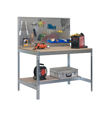 Werkbank SIMONWORK BT2 silber 91,0 x 61,0 x 144,5 cm