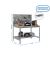 Werkbank SIMONWORK BT2 silber 151,0 x 61,0 x 144,5 cm