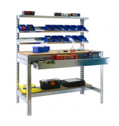 Werkbank SIMONWORK BT1 BOX silber 1 Schublade 151,0 x 76,0 x 144,5 cm