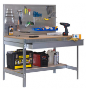 Werkbank SIMONWORK BT2 BOX silber 1 Schublade 91,0 x 61,0 x 144,5 cm