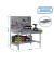 Werkbank SIMONWORK BT2 BOX silber 1 Schublade 121,0 x 61,0 x 144,5 cm