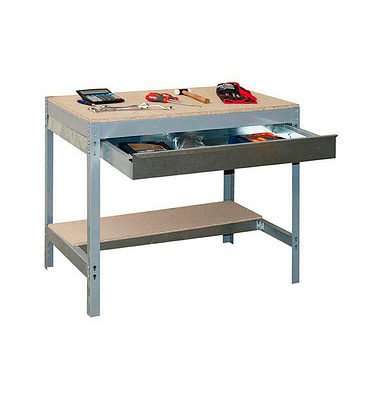 Werkbank SIMONWORK BT0 BOX grau 1 Schublade 151,0 x 76,0 x 84,2 cm