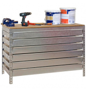 Werkbank SIMONWORK BT5 BOX silber 6 Schubladen 91,0 x 61,0 x 84,2 cm