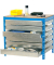 Werkbank SIMONWORK BT5 BOX blau 6 Schubladen 121,0 x 76,0 x 84,2 cm