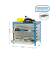 Werkbank SIMONWORK BT5 BOX blau 6 Schubladen 151,0 x 76,0 x 84,2 cm
