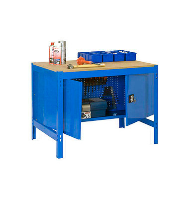 Werkbank SIMONWORK BT0 blau 91,0 x 61,0 x 84,2 cm