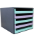 Schubladenbox  minze, lavendel 30057675BE, DIN A4 mit 5 Schubladen