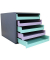 Schubladenbox  minze, lavendel 30057675BE, DIN A4 mit 5 Schubladen