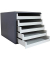 Schubladenbox  vanille 30057602BE, DIN A4 mit 5 Schubladen