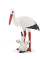 50159 Storch mit Storchjunges Spielfigur