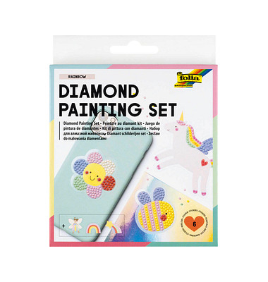 Diamond Painting Rainbow mehrfarbig