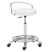 Arbeitsstuhl 1253 30582 Laborhocker Drehhocker weiß  