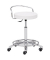 Arbeitsstuhl 1253 30582 Laborhocker Drehhocker weiß  