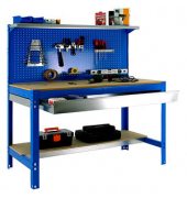 Werkbank-Set SIMONWORK BT3 BOX blau 1 Schublade 121,0 x 61,0 x 144,5 cm