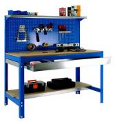 Werkbank-Set SIMONWORK BT3 BOX blau 1 Schublade 151,0 x 61,0 x 144,5 cm