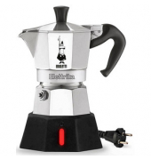Espressokocher Elettrika 0007290/NP, silber/schwarz