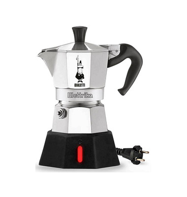 Espressokocher Elettrika 0007290/NP, silber/schwarz
