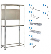 Werkbank-Set SIMONRACING grau 100,0 x 40,0 x 200,0 cm