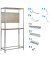 Werkbank-Set SIMONRACING grau 100,0 x 40,0 x 200,0 cm