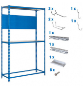 Werkbank-Set SIMONRACING blau 100,0 x 40,0 x 200,0 cm