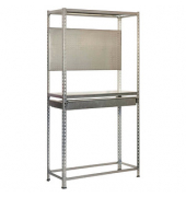 Werkbank-Set SIMONRACING silber 1 Schublade 120,0 x 40,0 x 200,0 cm