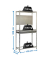 Werkbank-Set SIMONRACING silber 1 Schublade 120,0 x 40,0 x 200,0 cm