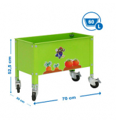 Hochbeet SIMONGARDEN URBAN Metall grün rechteckig 70,0 x 48,5 cm