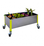 Hochbeet SIMONGARDEN URBAN Metall grün, silber rechteckig 90,0 x 48,5 cm