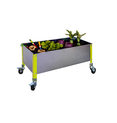 Hochbeet SIMONGARDEN URBAN Metall grün, silber rechteckig 90,0 x 48,5 cm