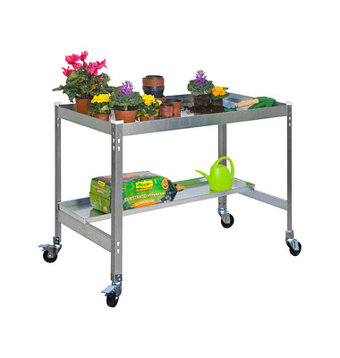 Pflanztisch SIMONGARDEN silber 90,0 x 60,0 x 87,5 cm
