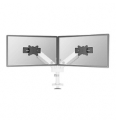 Monitor-Halterung DS65S-950WH2 weiß für 2 Monitore, Tischklemme, Tischbohrung