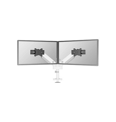 Monitor-Halterung DS65S-950WH2 weiß für 2 Monitore, Tischklemme, Tischbohrung