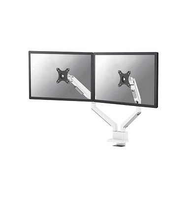 Monitor-Halterung DS70-250WH2 weiß für 2 Monitore, Tischklemme, Tischbohrung